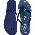 NORTY Women's Easy to Wear Casual EVA Flip Flop Sandal, 22019A Navy Palm NORTY Women's Easy to Wear Casual EVA Flip Flop Sandal, 22019A Navy Palm