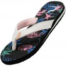 NORTY Womens Flip Flops Adult Female Thong Sandals 12080 Black