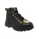 AdTec Men's Hiker Work Boots - Steel Toe - Black Size 11 (W) AdTec Men's Hiker Work Boots - Steel Toe - Black Size 11 (W)