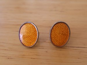 de Passille-Sylvestre Enamel Oval Stud Earrings