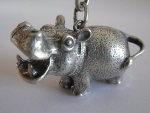 Vintage Silver Hippopotamus Key-chain (SOLD OUT)