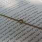 Vintage Gold Metal Eggplant Necklace