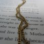 Vintage Gold Metal Eggplant Necklace