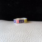 Vintage Silver Meander/Meandros Motif Ring (size 7)