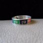 Vintage Silver Meander/Meandros Motif Ring (size 7)