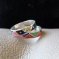 Vintage Silver Lime, Lemon, and Pink Grapefruit Slices Ring (size 8)