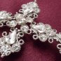 Victorian Gothic/Neo-Gothic Cross Brooch Costume Jewelry