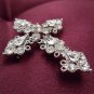 Victorian Gothic/Neo-Gothic Cross Brooch Costume Jewelry