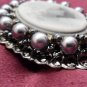 Large Cameo Brooch Costume Jewelry