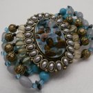 Chunky Turquoise and Bead Bracelet