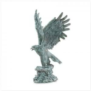 Verdigris Eagle Statue