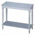 Distress White Wood Hall Table