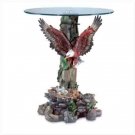 EAGLE/TREE BASE/GLASS TABLETOP