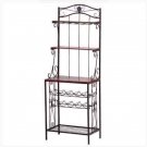 Wood Metal Wine Rack Shelf