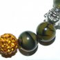 Yellow Dragon Veins Agate  2 Way Buddha Head Stretch Bracelet 7.0"