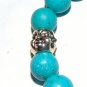 10 MM Turquoise Stretch Four-Sided Buddha Stretch Bracelet 7.5"