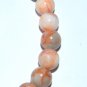 Women's 8 MM Net Jasper Stretch Bracelet with Copper Leaf 7.25"