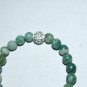 Women's 8 MM Tree Agate Shamrock Stretch Bracelet 7.10" #223