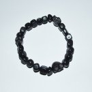 Unisex 8 MM X 8 MM Marble Nugget Howlite Skull Stretch Bracelet 8.00"  #251