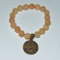 Women's 10 MM Faceted New Jade Zodiac Scorpio  Stretch Bracelet 7.25" #268