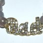 Women's 10 MM Faceted Gray Agate "BAD" Crystal Stretch Bracelet 7.50"