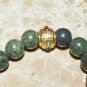Women's 8 MM Serpentine Fleur de Lis Stretch Bracelet 7.10"