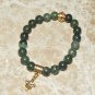 Women's 8 MM Serpentine Fleur de Lis Stretch Bracelet 7.10"