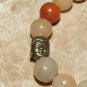 Men's 10 MM Natural Jade Mala Tassel Buddha Head Stretch Bracelet 8.0"