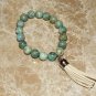 Unisex 12 MM  Turquoise Mala Stretch Bracelet 8.00"