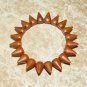 Unisex Brown Howlite Spike Stretch Bracelet 7.50"