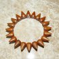 Unisex Brown Howlite Spike Stretch Bracelet 7.50"