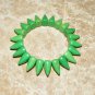 Unisex Apple Green Howlite Spike Stretch Bracelet 7.50"