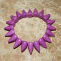 Lavender Howlite Spike Stretch Bracelet 7.50"