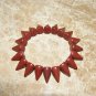 Unisex  Brown Howlite Spike Stretch Bracelet 7.50"