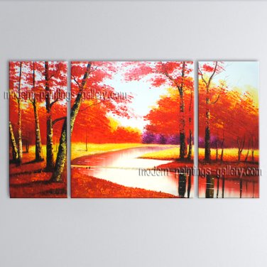 Landscape Art Modern Oil Paintings Large Contemporary Wall Art Forest