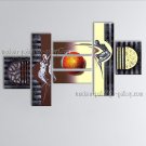 Oversized Modern Abstract Painting Wall Art Figure Inner Stretched