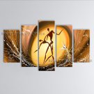 Pentaptych Modern Abstract Painting Wall Art Figure Interior Design