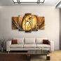 Pentaptych Modern Abstract Painting Wall Art Figure Interior Design