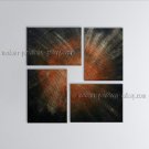 Hand-painted Tetraptych Modern Abstract Painting Wall Art Gallery Wrapped