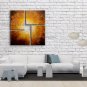 Hand Painted Tetraptych Modern Abstract Painting Wall Art Gallery Wrapped