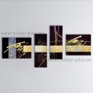 Hand-painted 4 Pieces Modern Abstract Painting Wall Art Interior Design