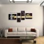 Hand-painted 4 Pieces Modern Abstract Painting Wall Art Interior Design