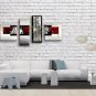 Hand-painted 4 Pieces Modern Abstract Painting Wall Art Oil On Canvas