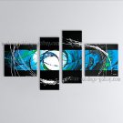 Hand-painted 4 Pieces Modern Abstract Painting Wall Art Decoration Ideas
