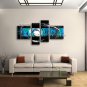 Hand-painted 4 Pieces Modern Abstract Painting Wall Art Decoration Ideas