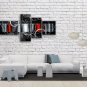 Hand Painted Tetraptych Modern Abstract Painting Wall Art Inner Stretched