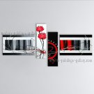 Hand Painted Tetraptych Modern Abstract Painting Wall Art Oil On Canvas