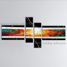 Hand Painted Tetraptych Modern Abstract Painting Wall Art Artwork Pictures