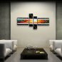 Hand Painted Tetraptych Modern Abstract Painting Wall Art Artwork Pictures