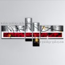 Hand Painted Tetraptych Modern Abstract Painting Wall Art Oil On Canvas